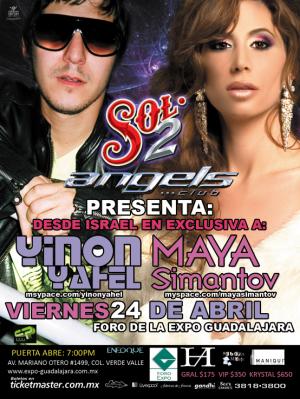YINON YAHEL & MAYA SIMANTOV @ FORO DE LA EXPO GUADALAJARA, MEX. 24-04-09